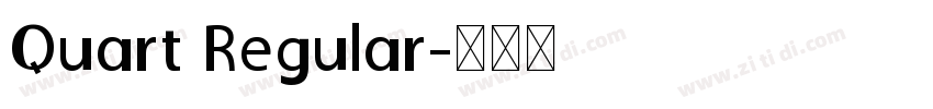 Quart Regular字体转换